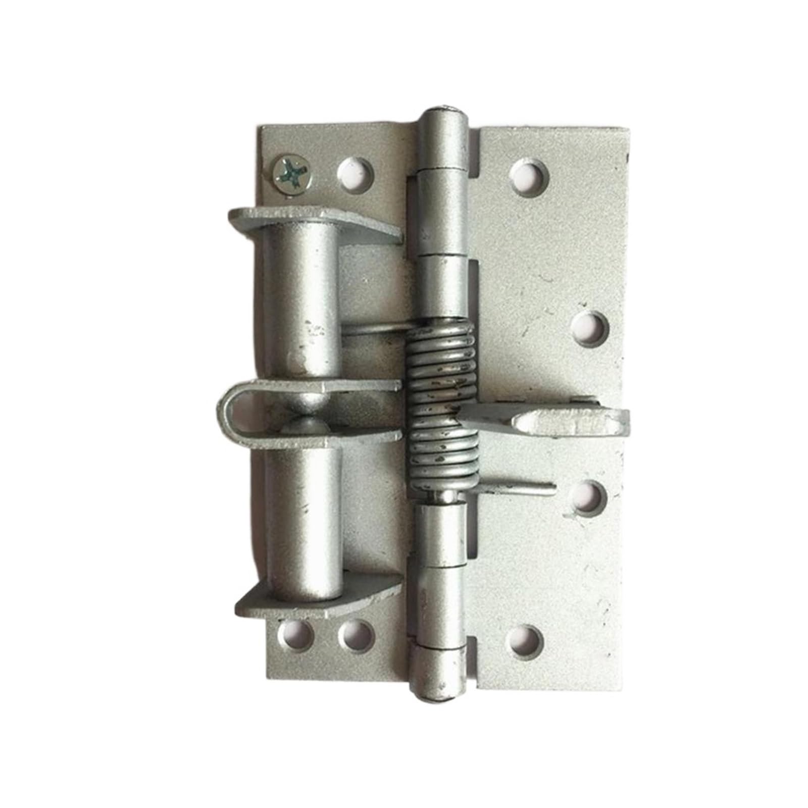 Flush Hinges Positioning Spring Self-aligning Hinge Automatic Closing Door Multi-Function Screen(Silver)