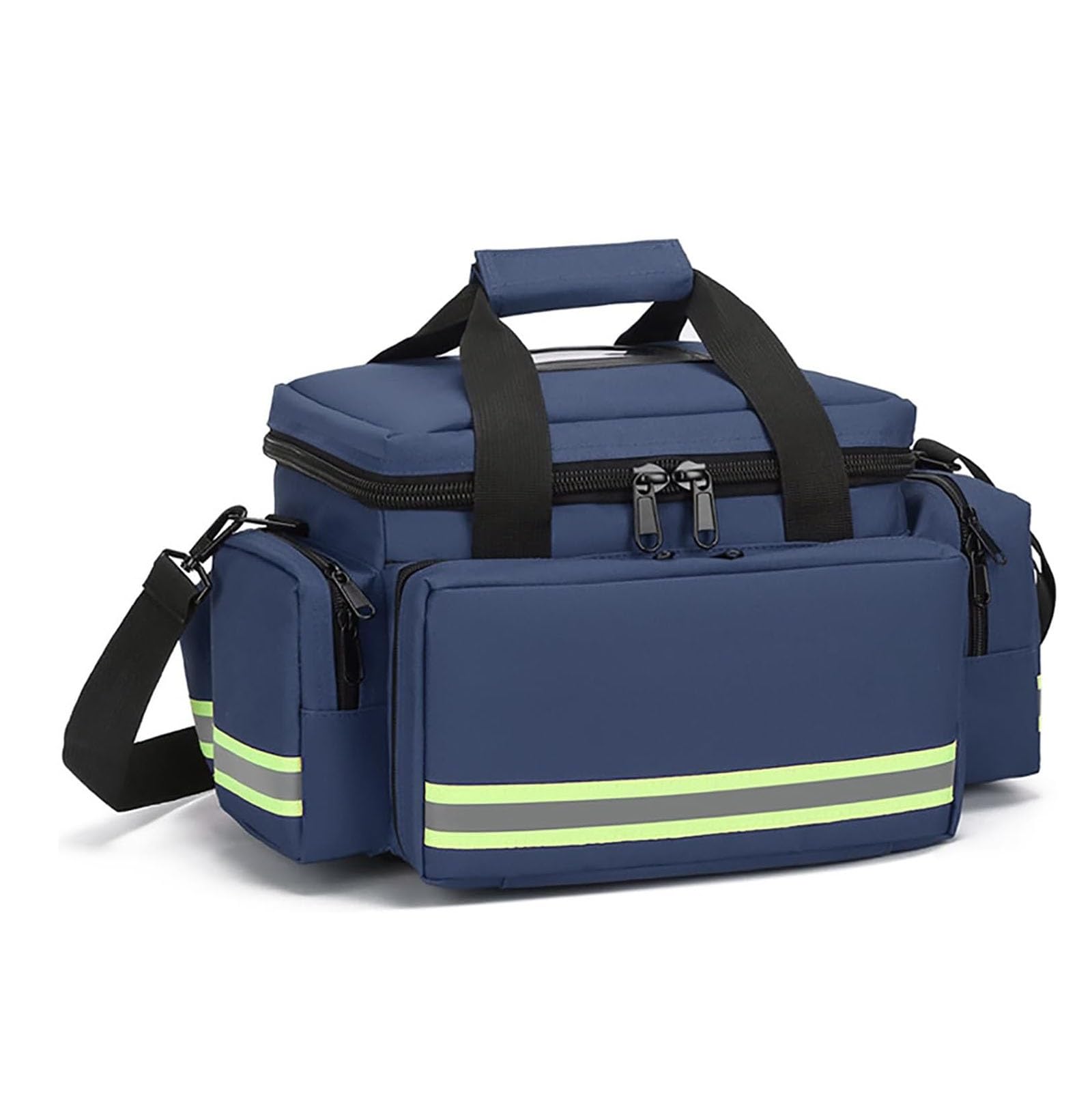Borsa per primo soccorritore vuota, borsa professionale per forniture mediche, borsa per traumi per soccorritori di emergenza con divisori interni e fondo antiscivolo, per la borsa per infermieri di c