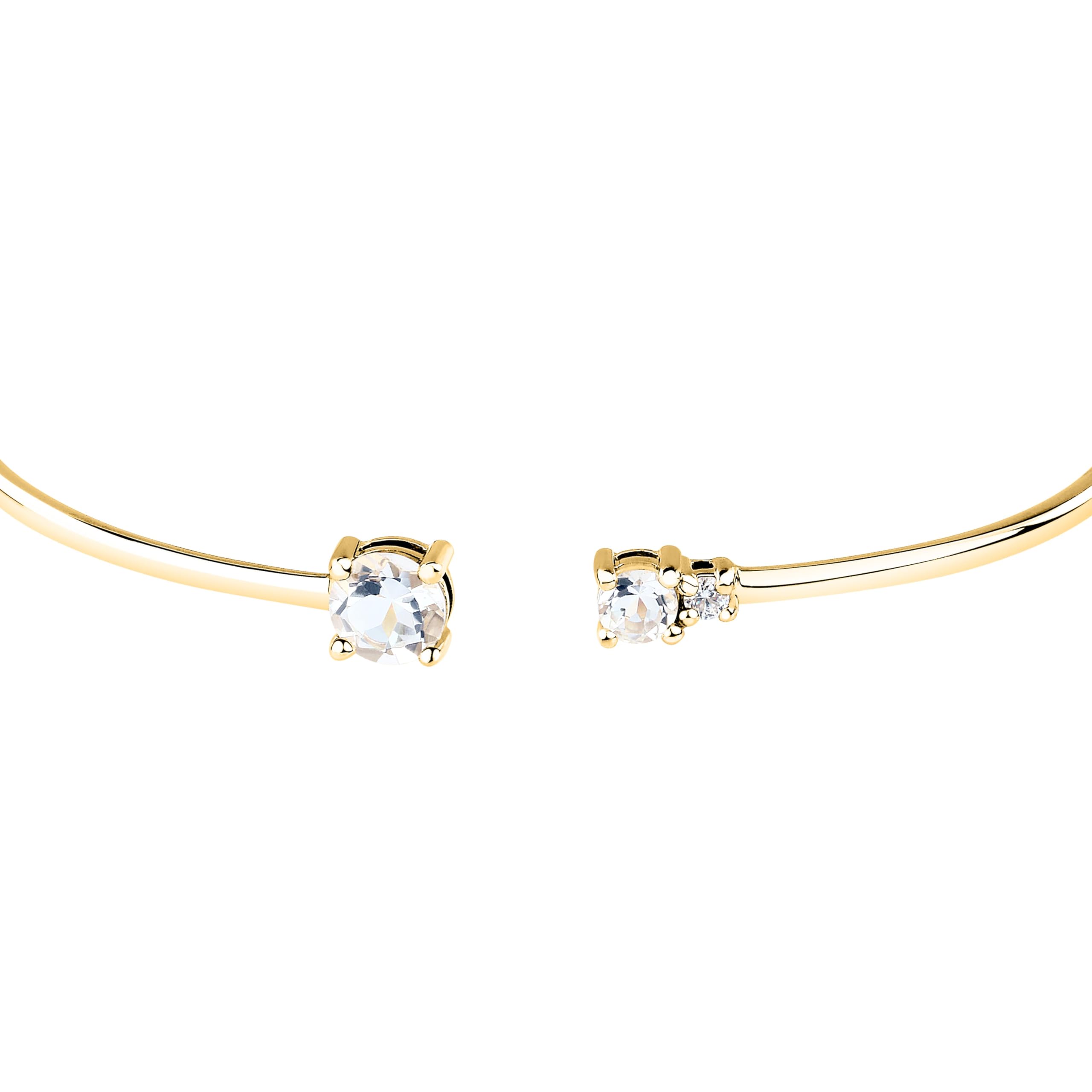 Morellato Bracciale Donna in Argento 925% riciclato con Zirconi, Rigido, Collezione TESORI