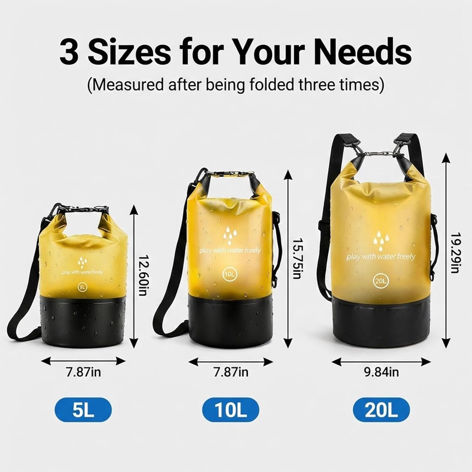 Waterproof Dry Bag for Women Men,5L/10L/20L Roll Top Lightweight small Storage Bags Backpack for Kayaking,Floating,Boating,Camping,Paddle board,rafting,Hiking and Beach Accessories - Image 9