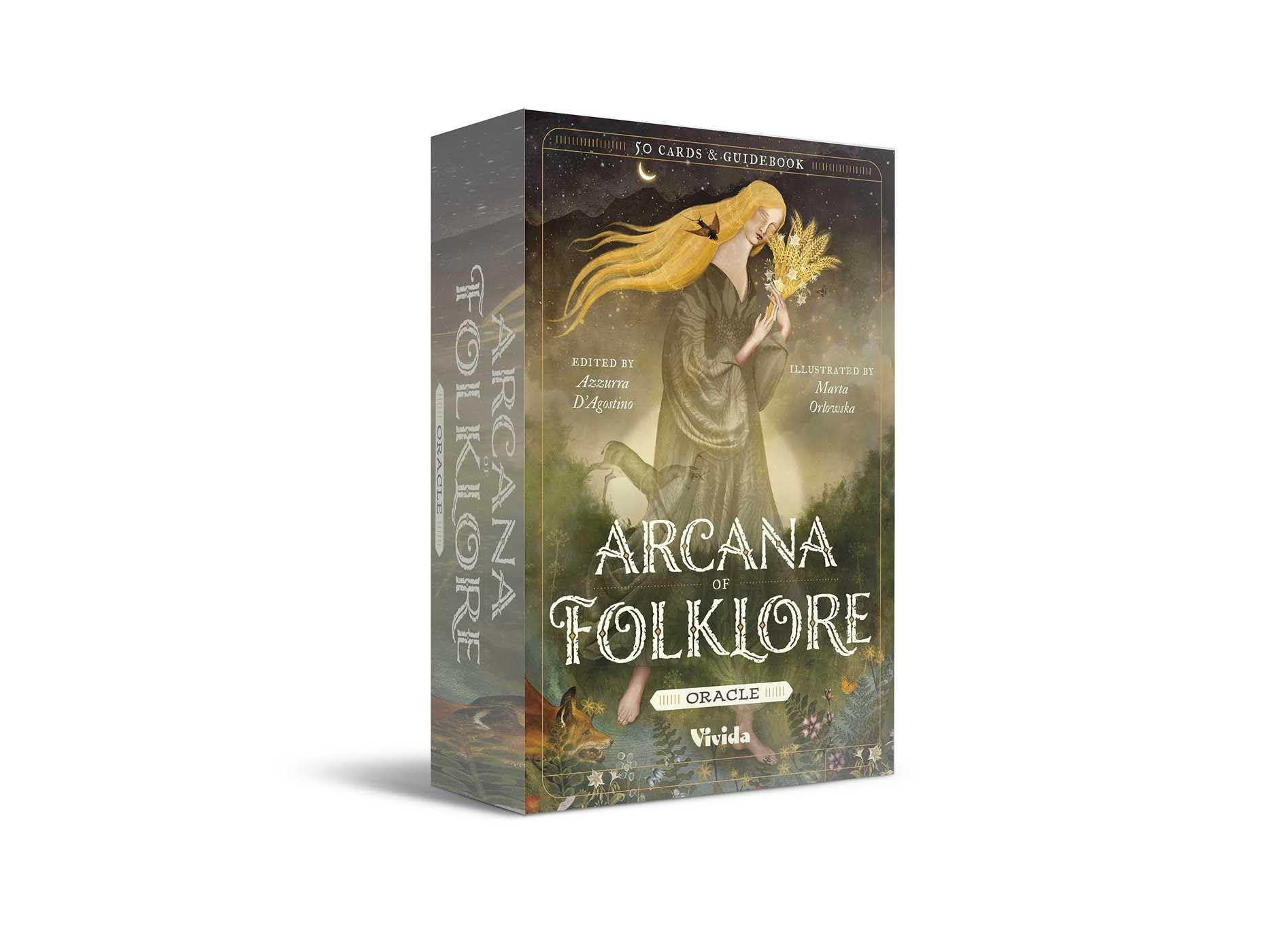 Arcana of Folklore Oracle: 50 Cards & Guidebook (VIVIDA)