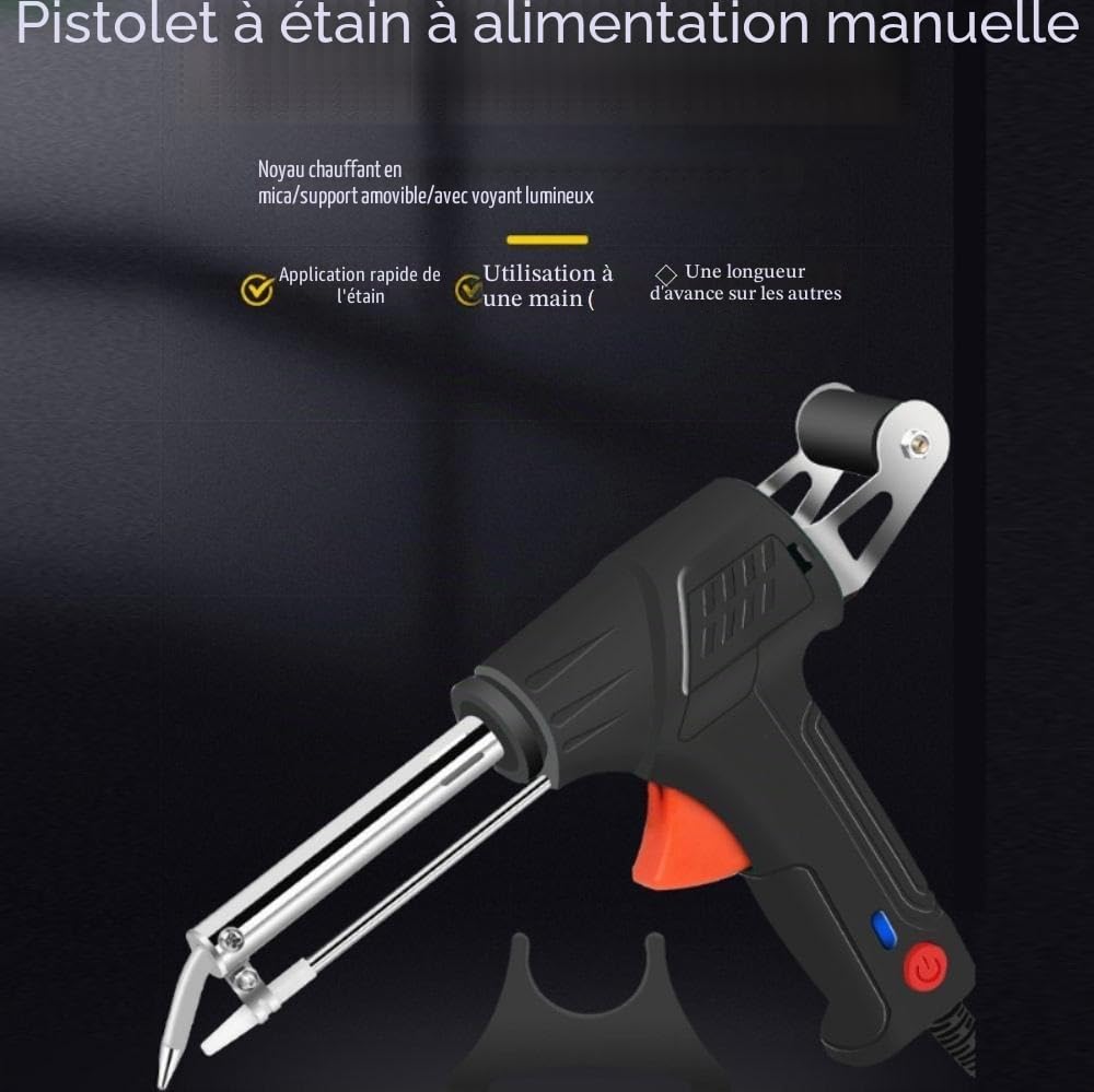 Pistolet à Souder Manuel Portable 3 En 1, 2 Outils de Soudage Laser Industriels à Chauffage Interne, Fer à Souder Multifonction, Pour RéParation Industrielle