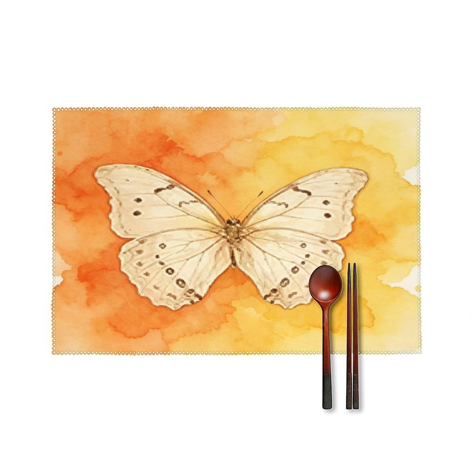 Fodpand Style Butterfly Placemats Set Of 4 Place Mats Table Mats