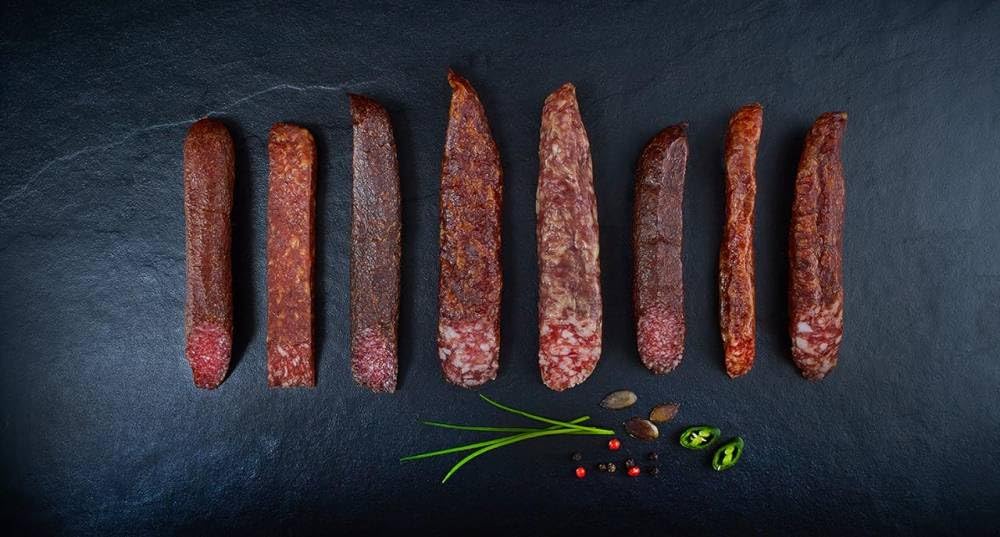 Almgourmet - Tiroler Wurzen "Unsere Klassiker" - Set aus 5 versch. Wurzen - Luftgetrocknet & herzhaft im Geschmack - Ungekühlt mehrere Monate haltbar