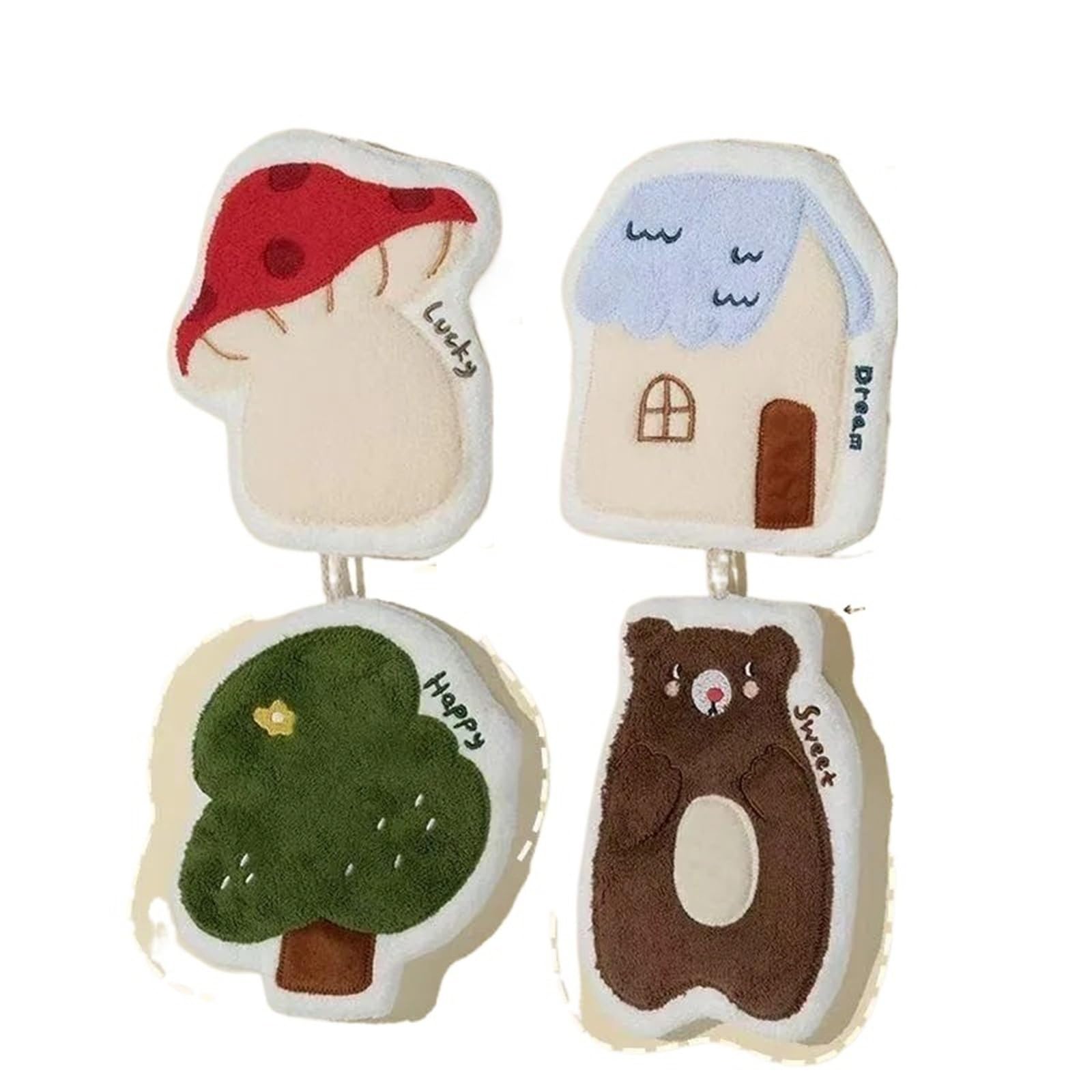 Asciugamano in peluche assorbente intimo universale da 4 pezzi per Mano