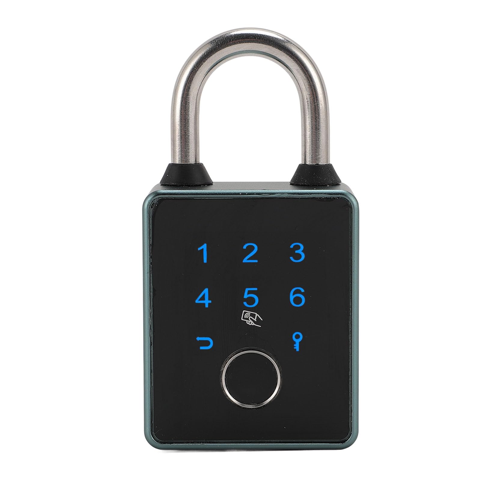Biometric Smart Padlock, Solid Construction, Weatherproof Fingerprint Padlock, Aluminum Alloy, AntiTheft for Indoor and Outdoor (for Tuya APP)