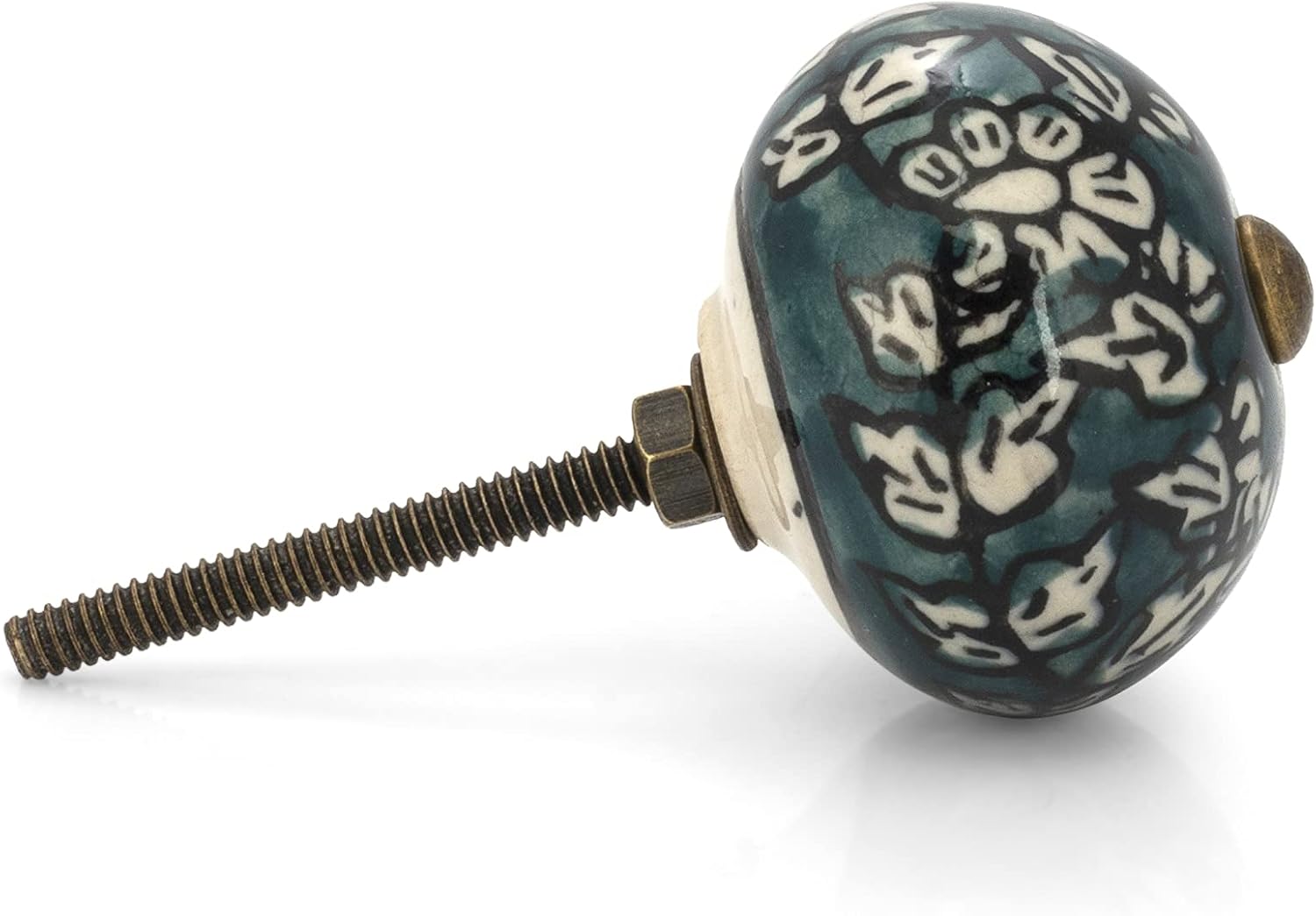 Rasiya Art Kitchen Cabinet Knobs - Assorted Multicolor Ceramic Drawer Pull Handle Kitchen Furniture Hardware Boho Farmhouse Decor - Pack of 30