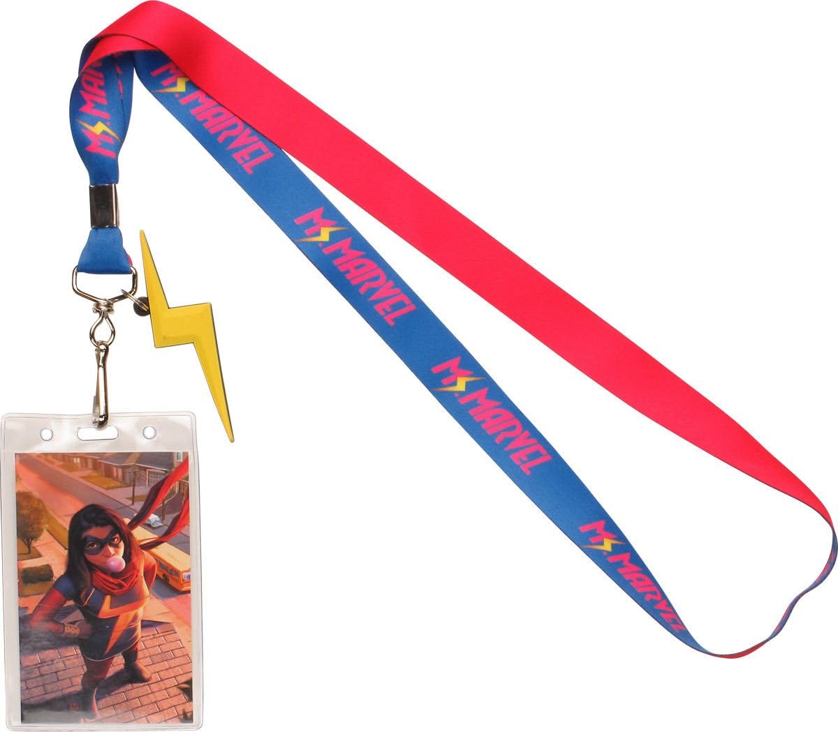 Ms Marvel Lightning Bolt Charm Lanyard,