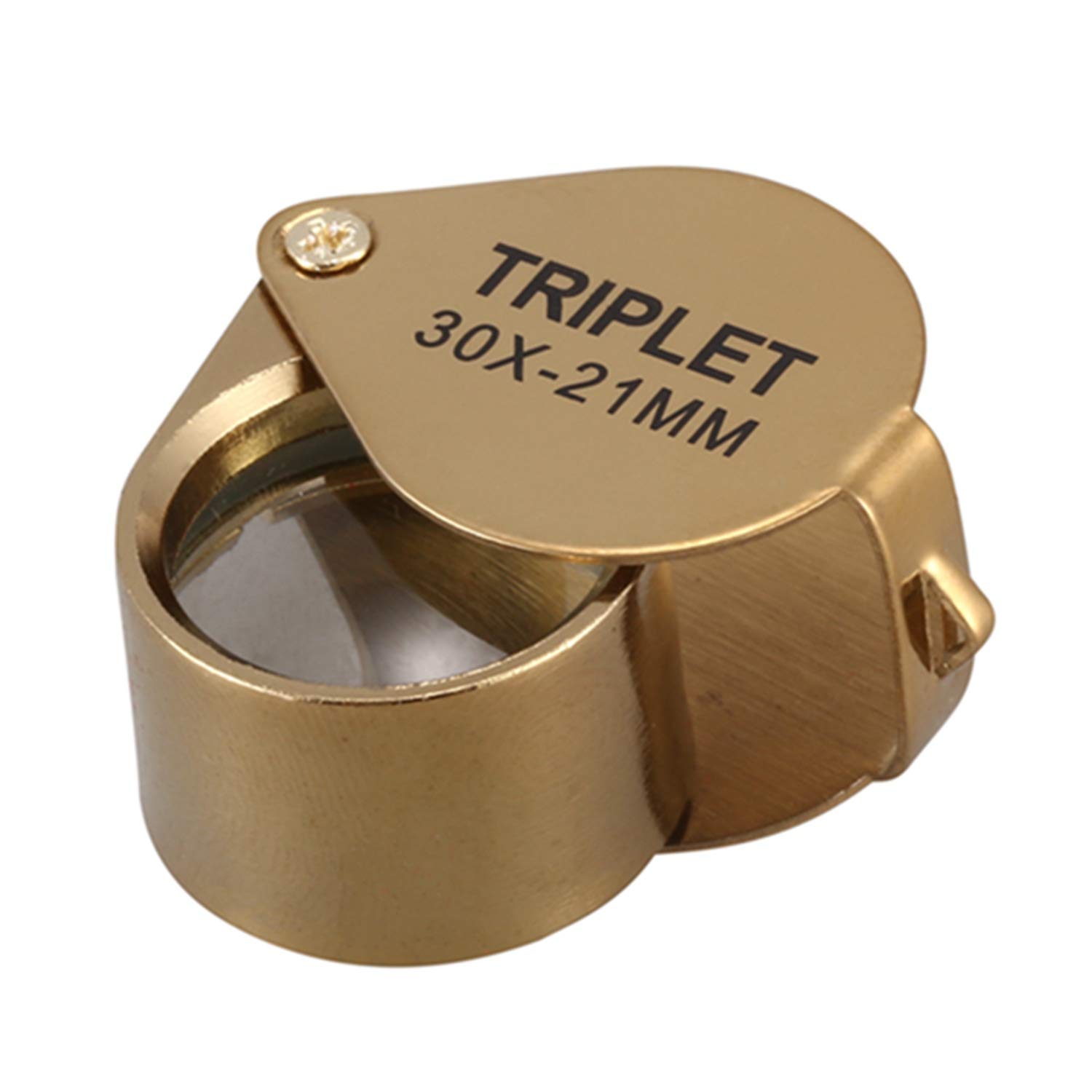 Tragbare 30-fache Vergrößerung, 21 mm, Juwelier-Lupe, faltbar, Gold-Lupe, Juwelier-Geschäftslupe Vision