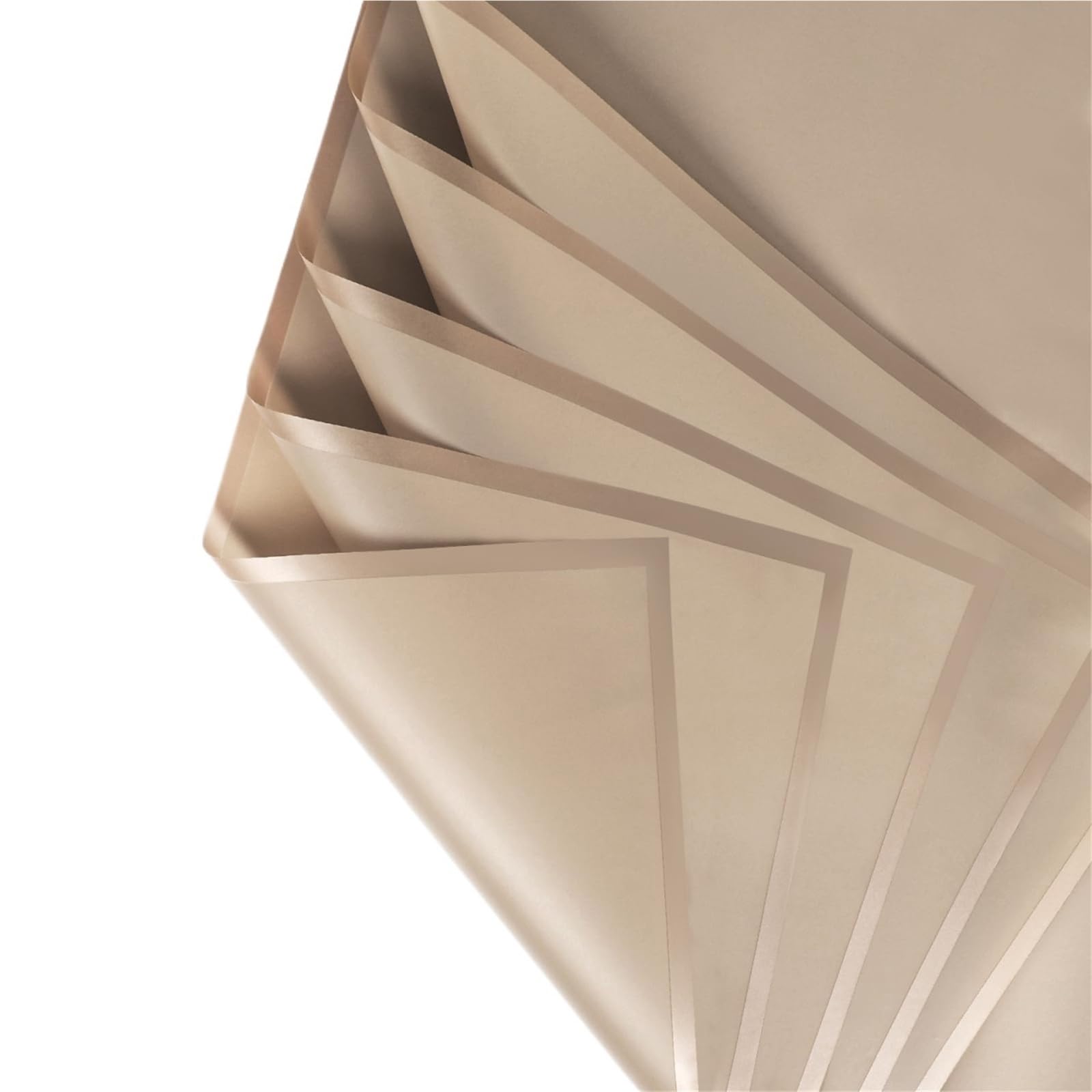 20 feuilles de papier d'emballage fleurs avec bords dorés Pour Emballer