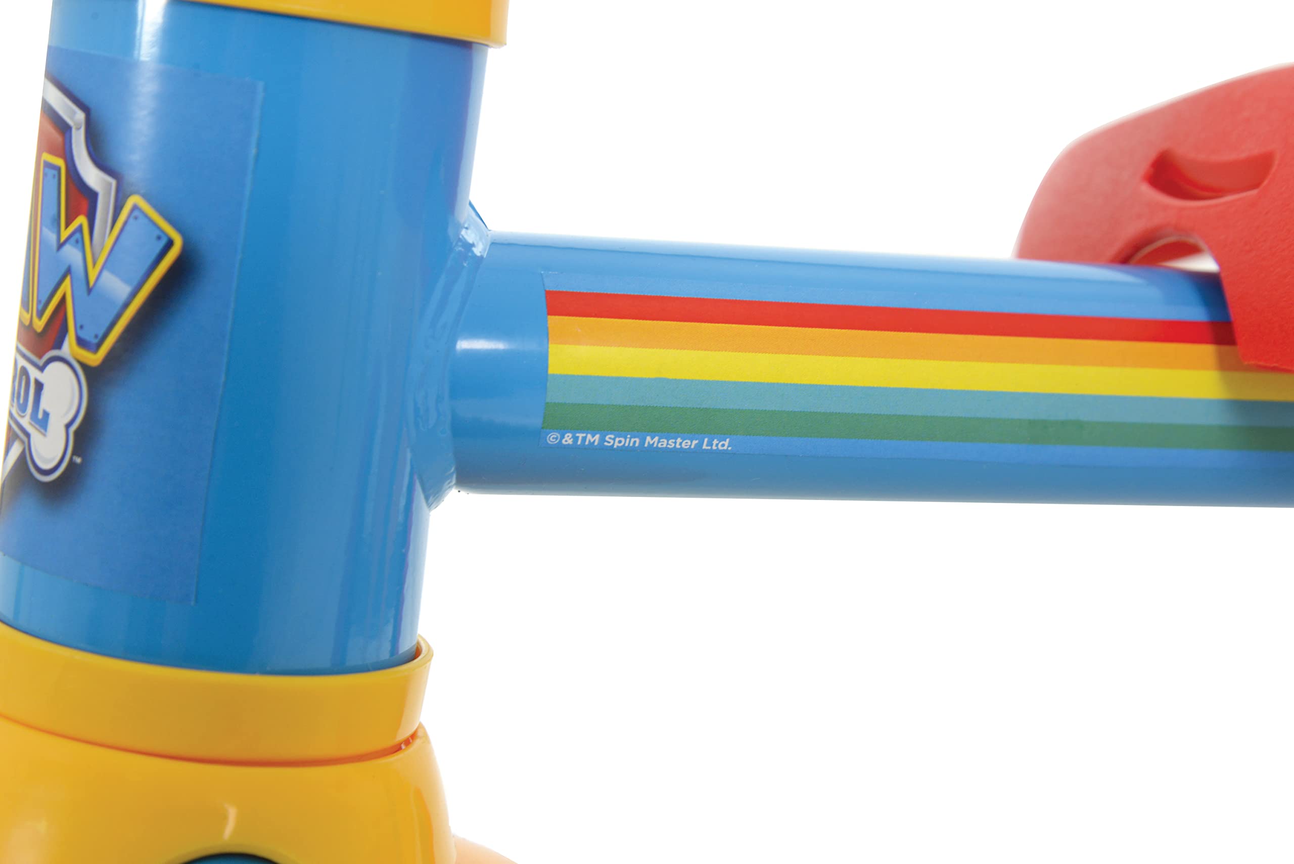 Paw Patrol First Ride On Trike, giocattolo per bambini con manico regolabile, frizione a pedale facile da cambiare, pneumatici a prova di foratura, telaio in acciaio, parafango anteriore, portaoggetti