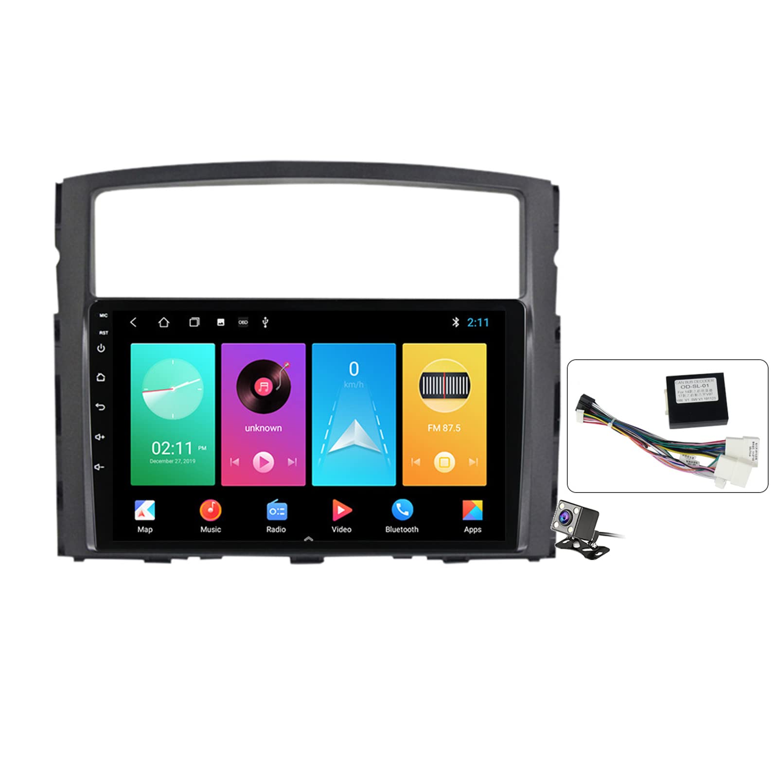 Autoradio Android 11 Mitsubishi Pajero 4 pour remplacer l'écran d'origine