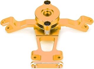 RiToEasysports RC Bell Crank Steering, Aluminum Alloy Anti Rust Lightweight Steering Assembly for E REVO 2.0 Summit 1/10 RC Car (Gold)