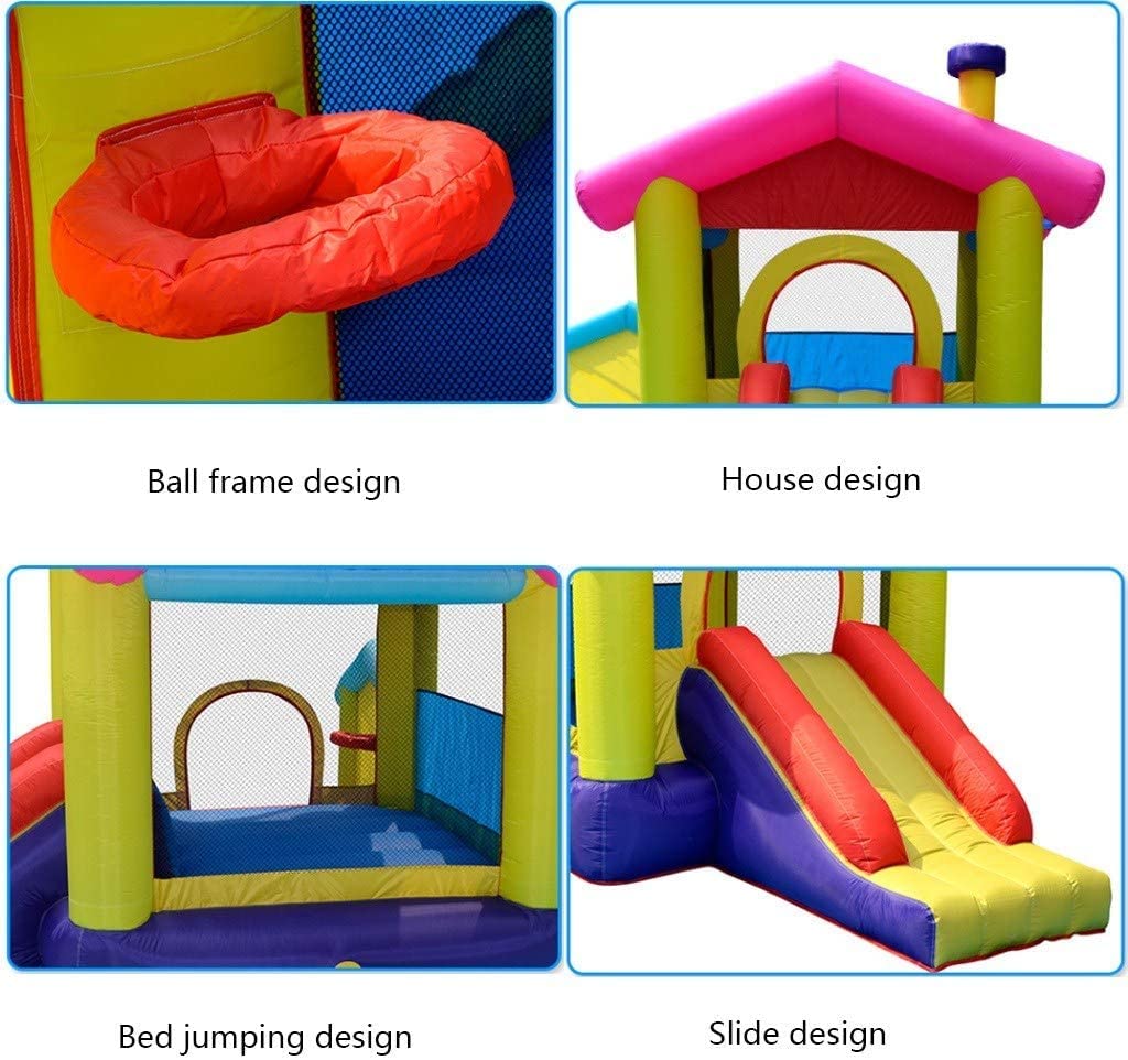 Castillo Hinchable, Castillo Hinchable de Primera Calidad, casa Inflable for Rebote, Juguetes pequeños for Interiores y Exteriores, Castillo Travieso