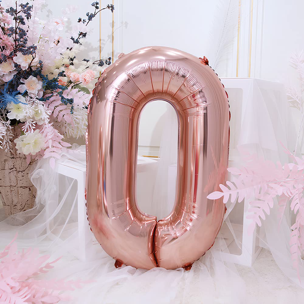 Foil Globo Número 5 Azul 40" (101cm), Inflable Helio o aire, Gigante Numeros 0-9, 10-19, 20-29, 30-100, Grande Globos Decoración para La Boda Aniversario y Cumpleaños Fiestas — view 104