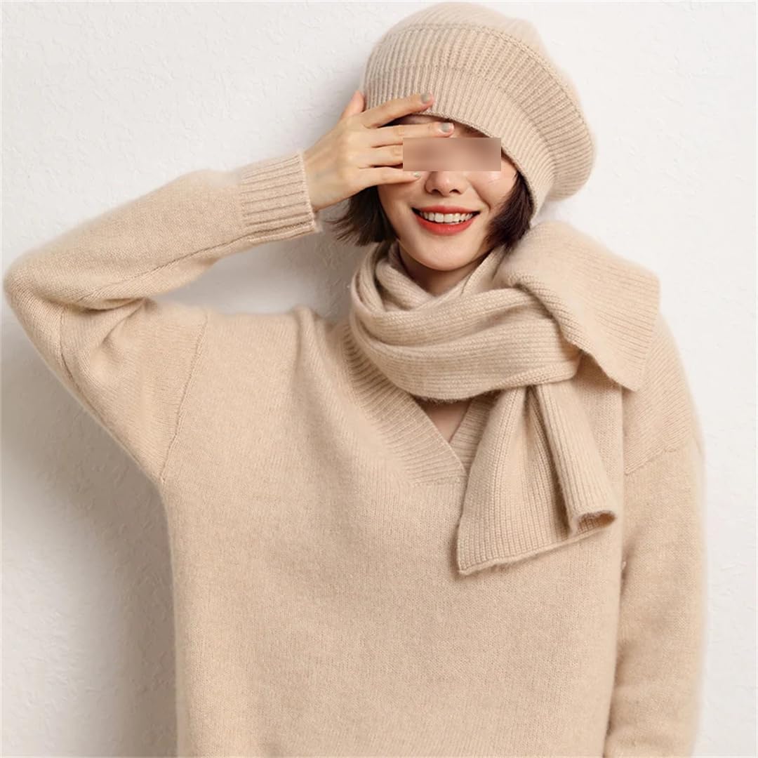 Otoño Invierno Cachemira Punto Mujeres Bufanda Color Sólido Bufandas Capas Cálidas Señora