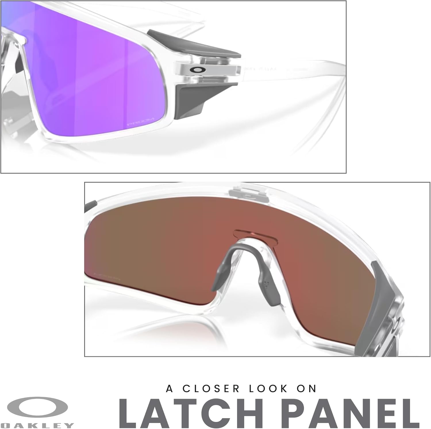 Oakley Latch Panel OO9404 Shield Sunglasses for Men for Women+ Bundle Accessory Leash Kit, Microfiber Pouch