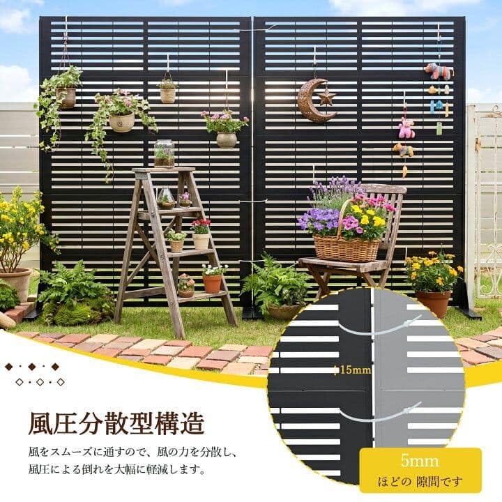 Amazon.co.jp: 目隠しフェンス 自立 置くだけ 庭 おしゃれ 90 DIY S