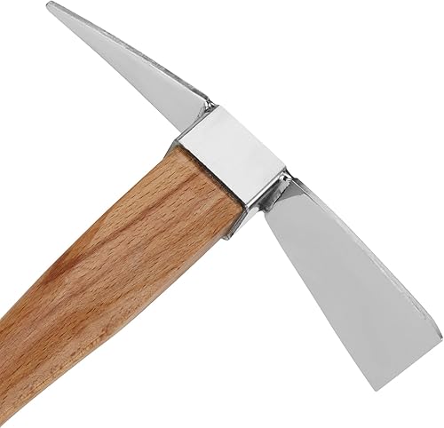 Miniatura 3 de KEILEOHO 2 hachas de púa manual para jardinería, hacha de púa de jardín, hacha de púa resistente para excavar, azada de pico forjada de jardín con