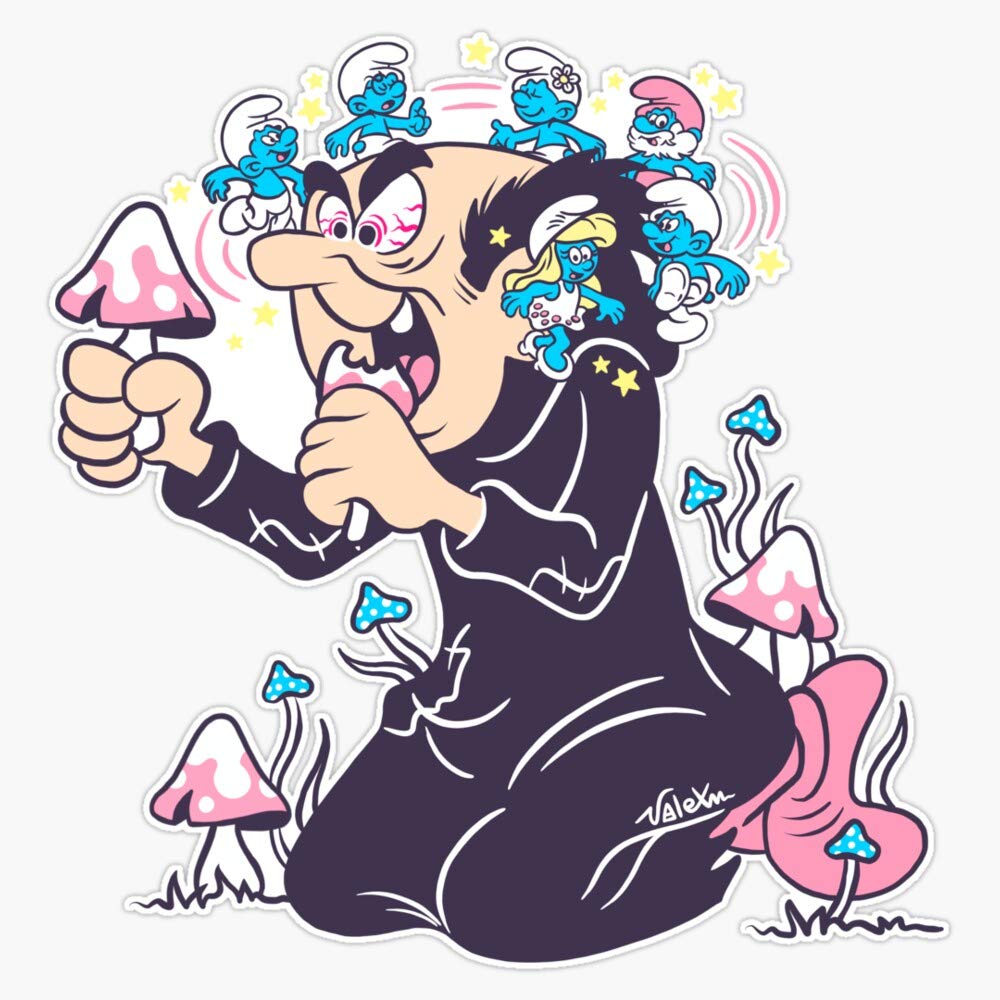 Amazon.com: Gargamel Bumper Sticker Window Vinyl Decal 5