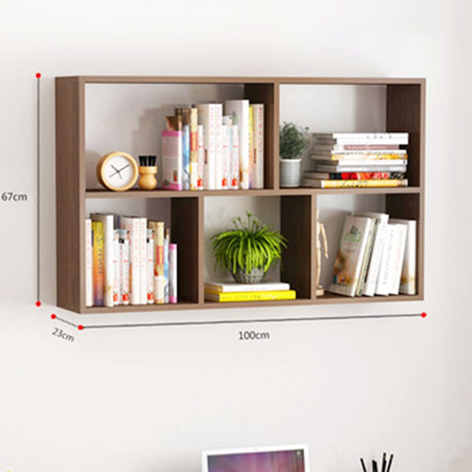 壁掛け棚 木製ガラスウォールキャビネット 壁掛け 棚 ラルモニ