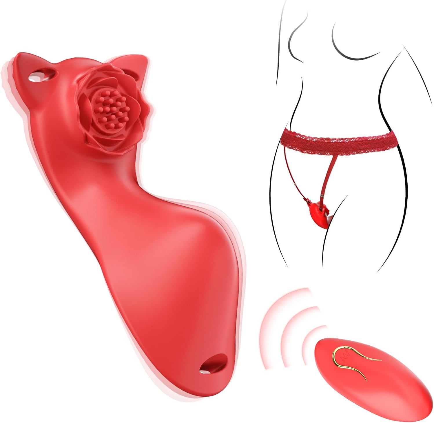 ZAXELL Women Sex Toys Wearable Panty Vibrator, Female Adult Sex Toy with 10