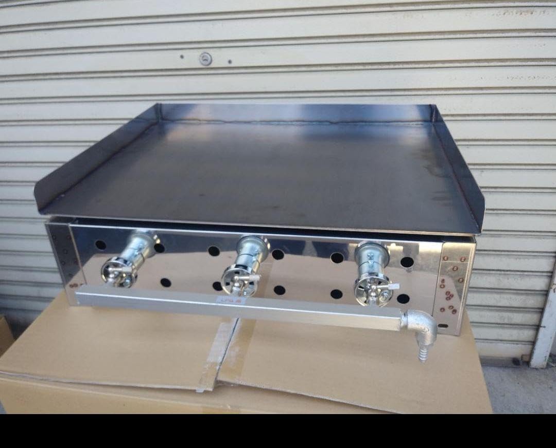 業務用 極厚6ミリ 鉄板焼き 3辺フチ付 学園文化祭り グリドル