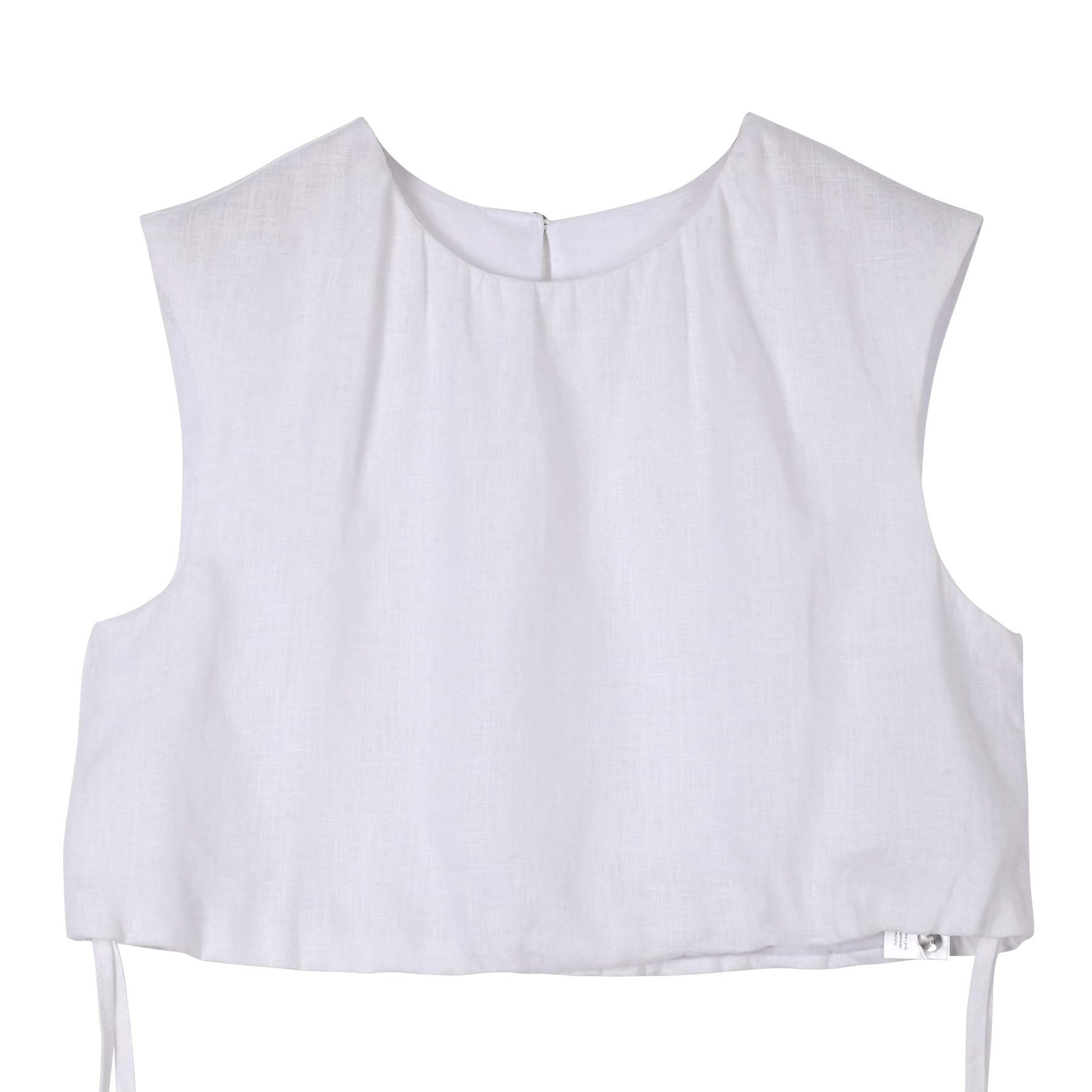 Amazhiyu Conjunto de dos piezas de lino 100 % para mujer, top corto y falda midi con bolsillo