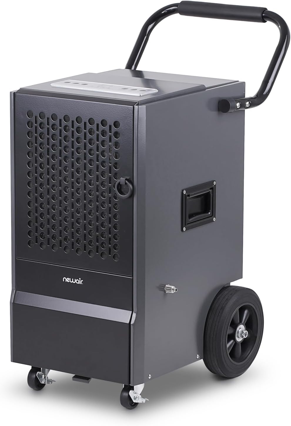 NewAir 160-Pint Commercial Dehumidifier with Pump | Heavy-Duty Industrial Dehumidifier with Drain Hose | For Basements, Water Damage Repair and Large Space Humidity Control