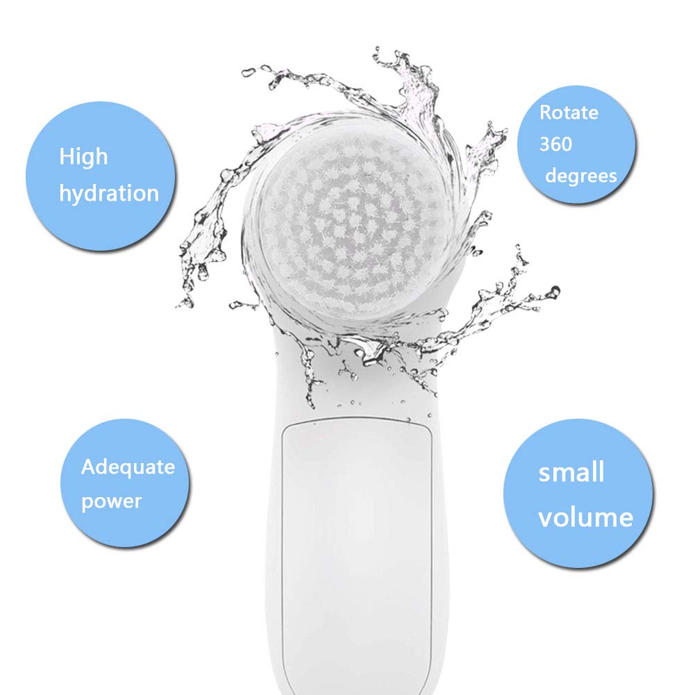 5-in-1 Facial Brush Set, Waterproof Facial Cleansing Brush Exfoliating Brush Mini Beauty Skin Brush Massager for Deep Cleansing, Gentle Exfoliating, Removing Blackhead & Massaging (Light Blue) : Beauty & Personal Care