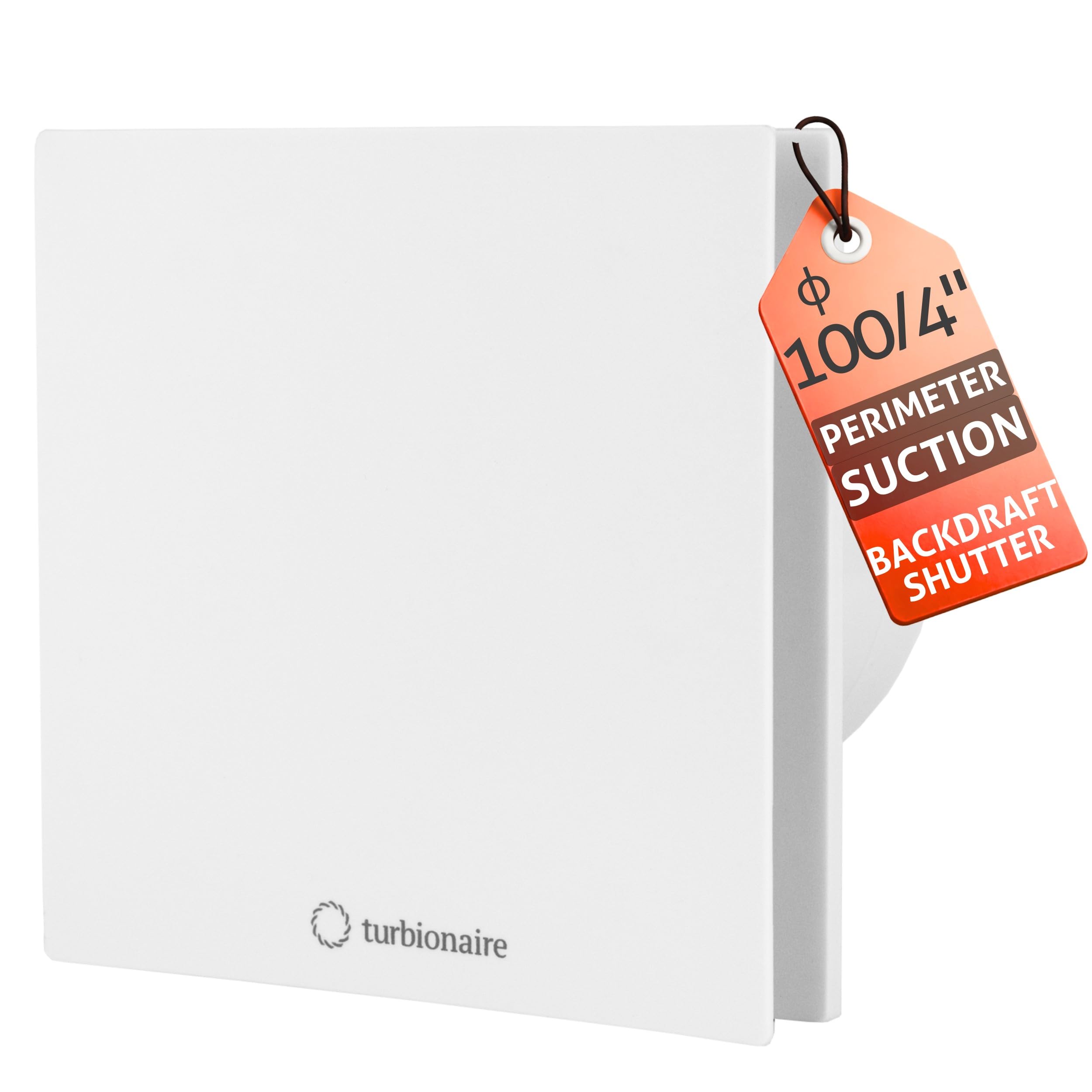 Turbionaire Arte 100 SW Extractor de Baño 100 mm, Blanco, Extracción, Ventilación estÔndar, Para baño, cocina, VÔlvula de no retorno, Protección IPX4, Aspiration perimetral