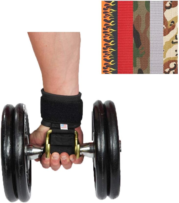 Haulin Hooks PowerlifterPros Weight Lifting Hooks - Pair - Silver