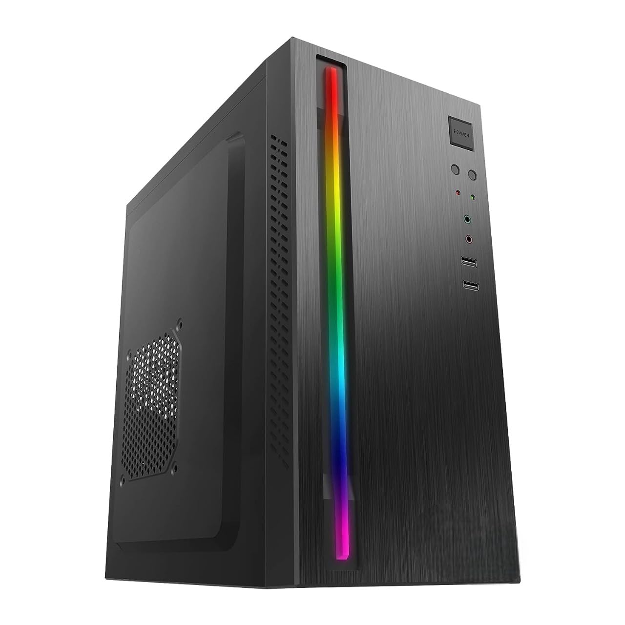 mu i7 Desktop (Core i7 4770/8GB RAM/256GB SSD/500GB HDD/Windows 10/MS Office 2021/ Interated UHD 2GB Graphics Card/Black RGB Lights (8/256/512/2GB)