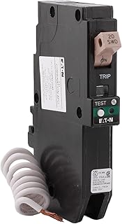 CUTLER-HAMMER CHFN120AF 20 Amp Single Pole Arc Fault Circuit Breaker (AFCI), Pigtail Neutral, 120/240V, 10kAIC, UL Listed (1)
