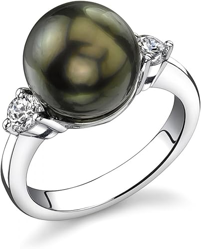 The Pearl SOURCE - Anillo de Olivia para mujer 0433 0472in color negro