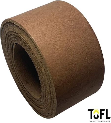 Miniatura 5 de TOFL Correa de cuero genuino de grano superior  72 pulgadas de largo  2 pulgadas de ancho  116 pulgadas de grosor (4-5 onzas)  1 tira de cuero para