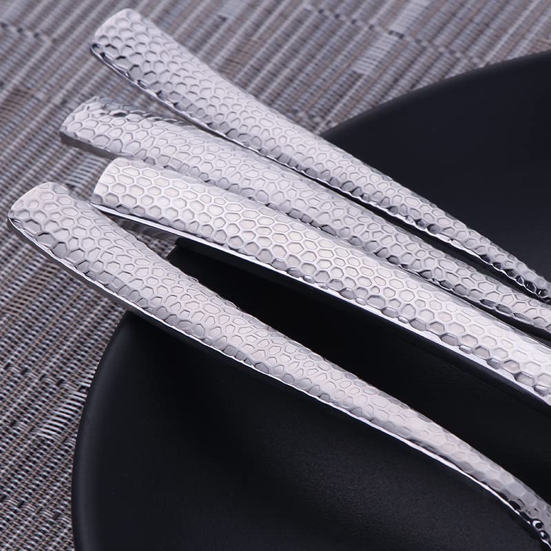 Ensemble de couverts en argenterie, 16 pièces, portables acier inoxydable, ensemble complet vaisselle salle à manger, ensembles gadgets cuisine, fourchettes dîner, couteaux, cuillères, dorées