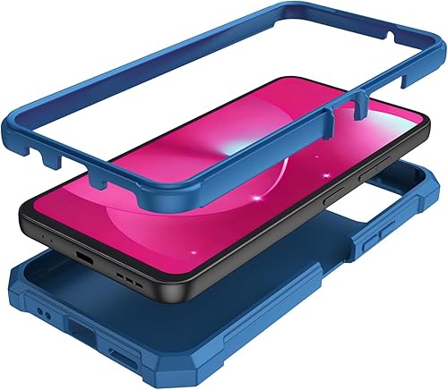 Miniatura 3 de Funda para T-Mobile Revvl 8 Pro 5G con protector de pantalla, protección de cuerpo completo, parte trasera de policarbonato suave, protección