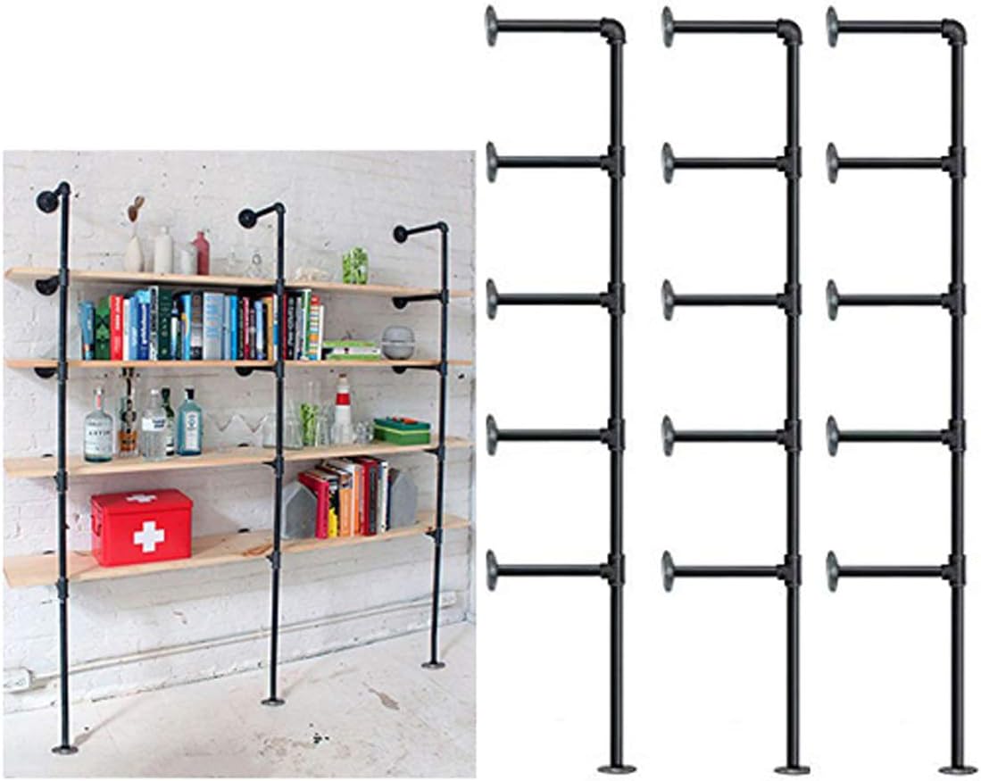 Black Friday Clearance Industrial Retro Wall Mount Iron Pipe Shelf,DIY Open Bookshelf,Hung Bracket,Home Improvement Kitchen Shelves,Tool Utility Shelves, Office Shelves,Ceiling Mount Shelf Shelves