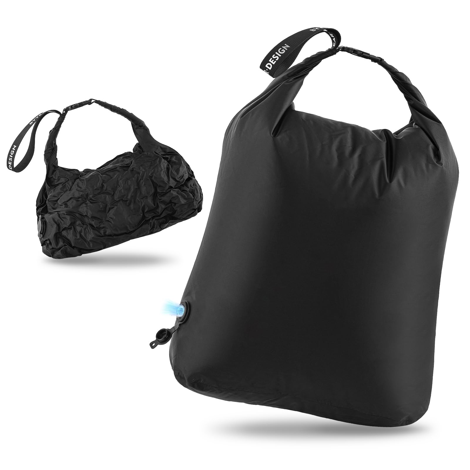 ByYear Travel Laundry Bag for Dirty Clothes, Waterproof Travel Compression Bags for Packing, Moisture-resistant Vacuum Storage Bag, Space-Saving Laundry Storage Organizer for Cruise, Swimming, Gym