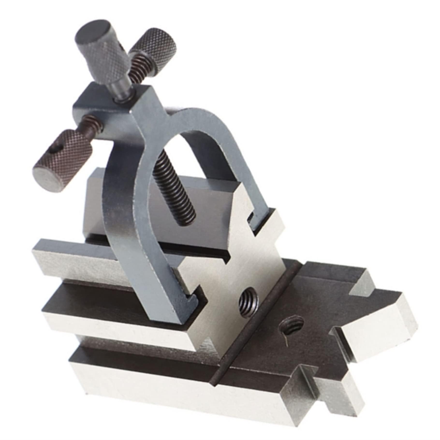 Hardened Steel Multi-Angle V-Block Fixture with Clamp – Precision Tool for Inspection, Layout, Machining & Grinding-image-37