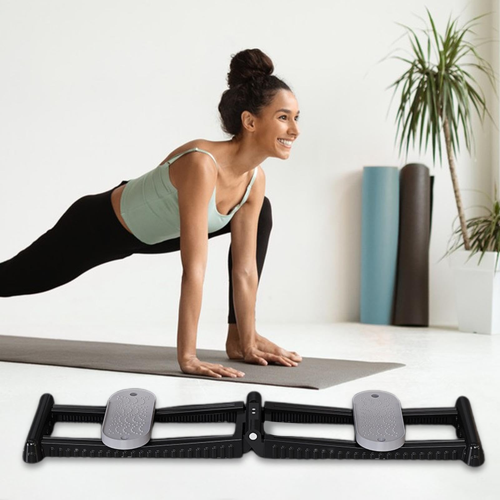 Leg Muscle Trainer Ski Machine, Pelvic Floor Muscle Training Equipment, Foldable Ski Simulator Machine, Ski Exercise Machine for Strength, Home Gym Ski Trainer for Gym, Balcony, Home