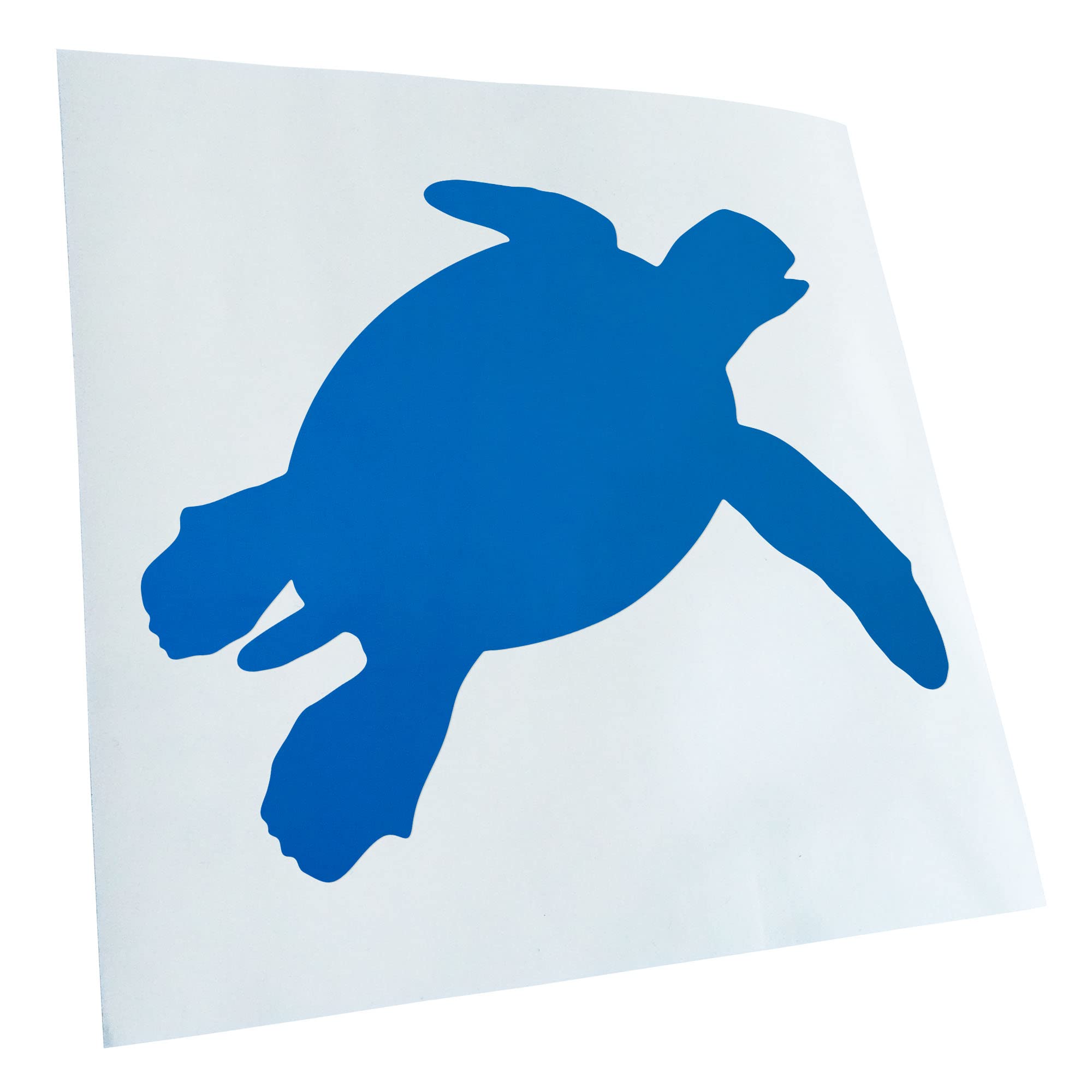 Kiwistar - Car Sticker - Blue - 50 x 42 cm Turtle Silhouette Sticker for Car, Laptop, Bicycle, Truck, Motorcycle, Multicoloured JDM Decal Racing