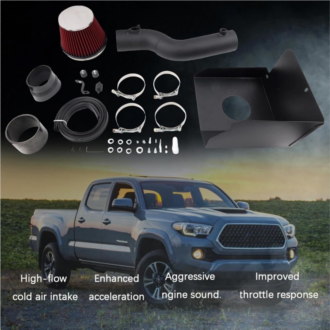 Cold Air Intake Compatible with 2016-2023 Toyota Tacoma 3.5 L V6 63-9039, Increased Horsepower & Throttle Response
