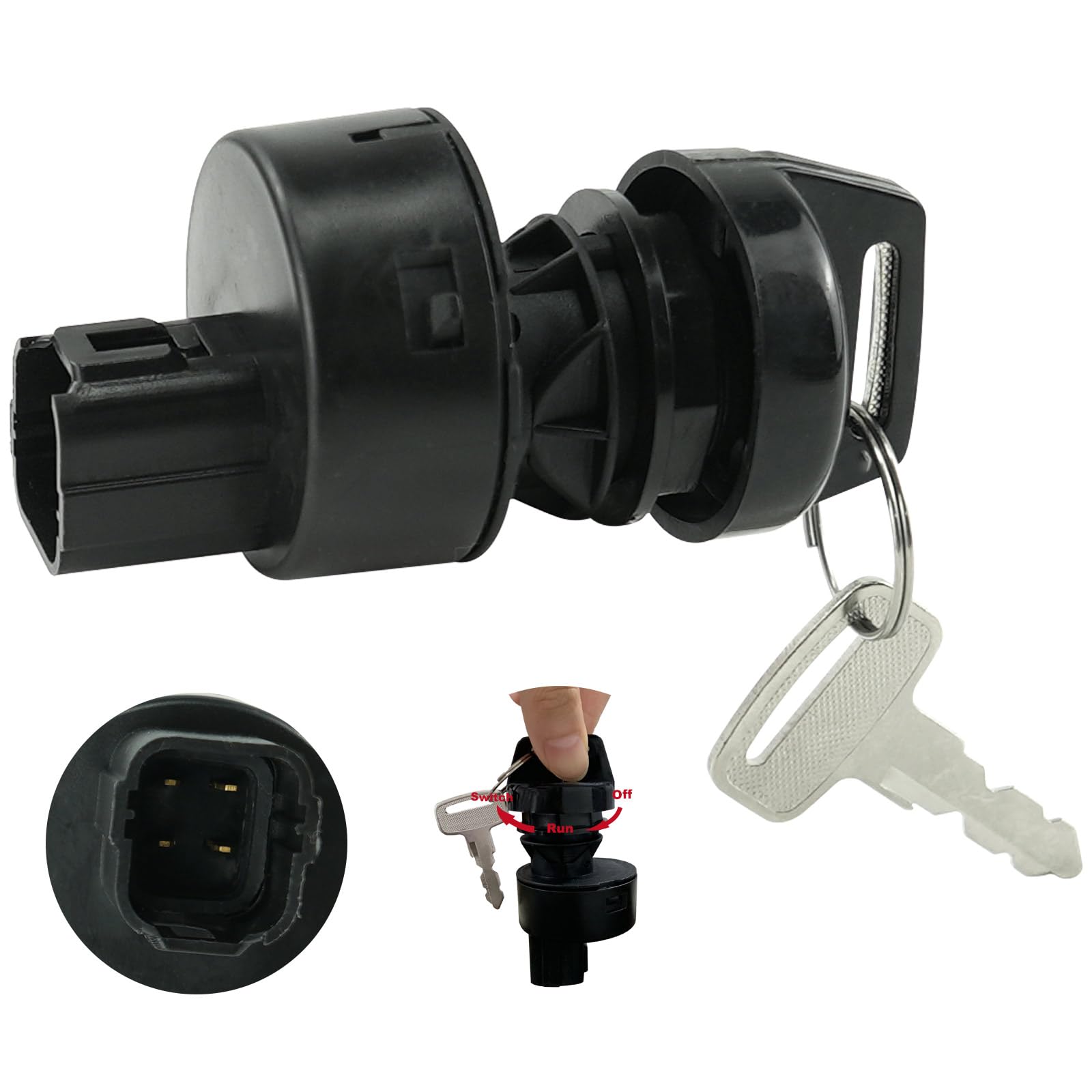 Amazon.com: Xghdalk 4015033 Ignition Key Switch for Po-laris