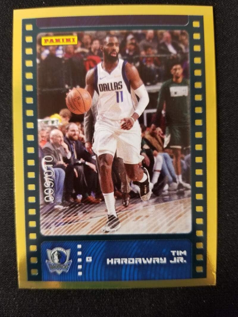 Basketball NBA 2019-20 Panini NBA Stickers Trading Cards Gold #52 Tim Hardaway Jr NM Near Mint 9/10 Mavericks