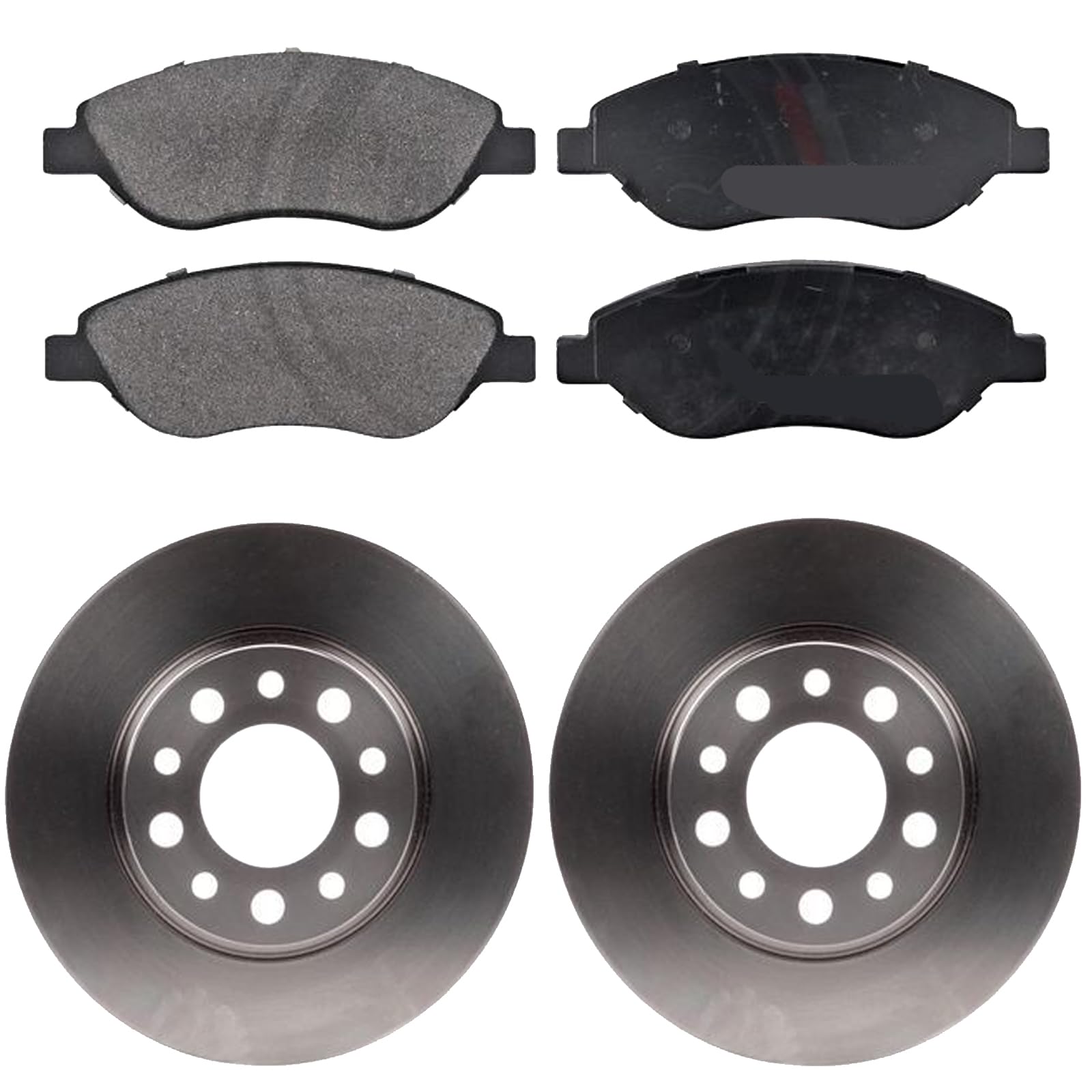 KIT FRENI ANTERIORI compatibile con Alfa Romeo MITO - DISCHI + PASTIGLIE OEM: FDB1468 | DDF762 |SOSTITUZIONE DIRETTA|BASSA POLVERE|SILENZIOSO