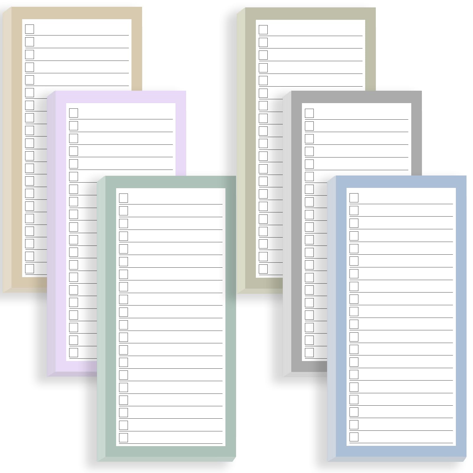 TUNORD 6 Pack Magnetic Shopping List Pad for Refrigerator, Grocery List Magnet Pad for Fridge, 50 Sheets per Notepads To-Do List(300Sheets)