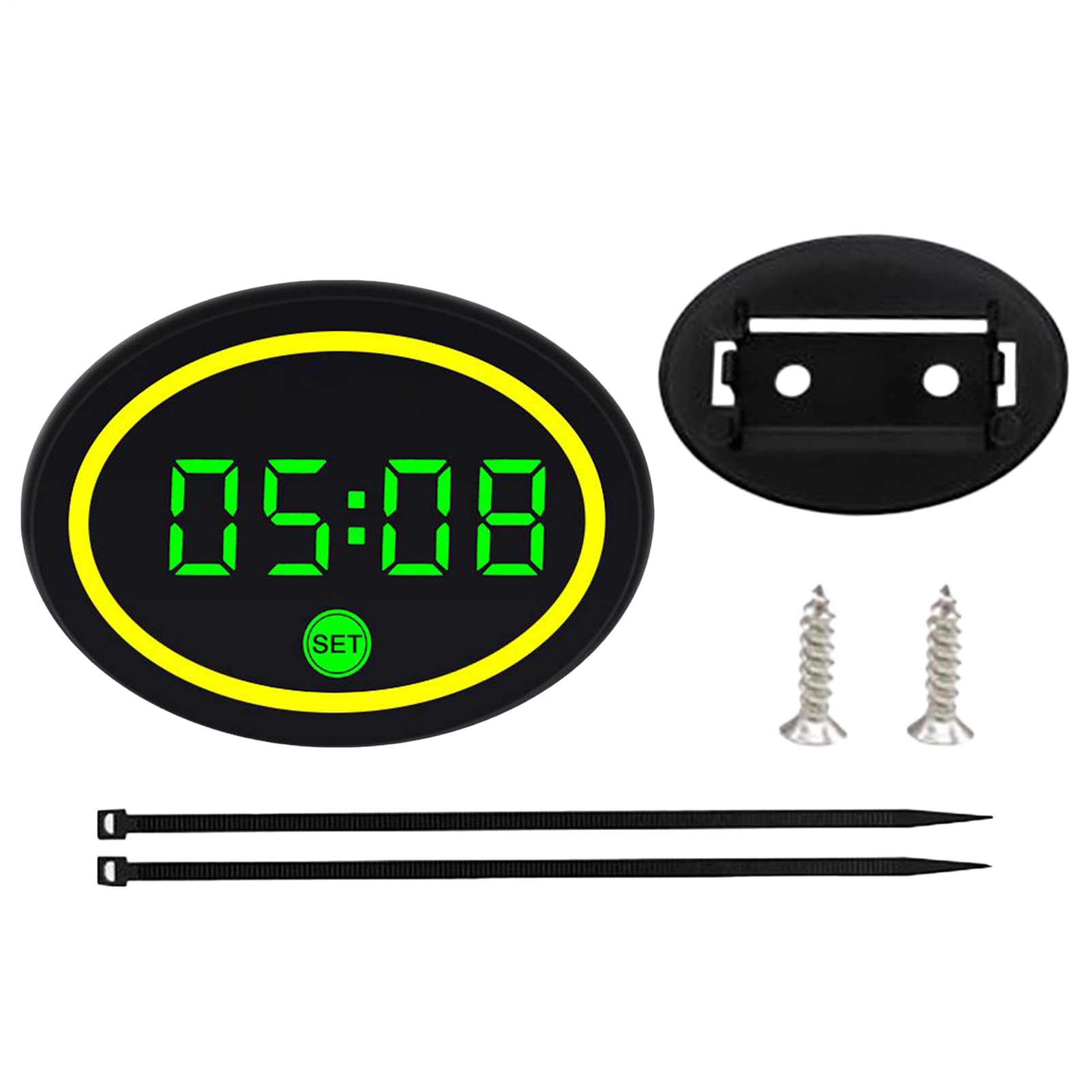 Reloj de Motocicleta LED impermeable con indicador de voltaje digital 8