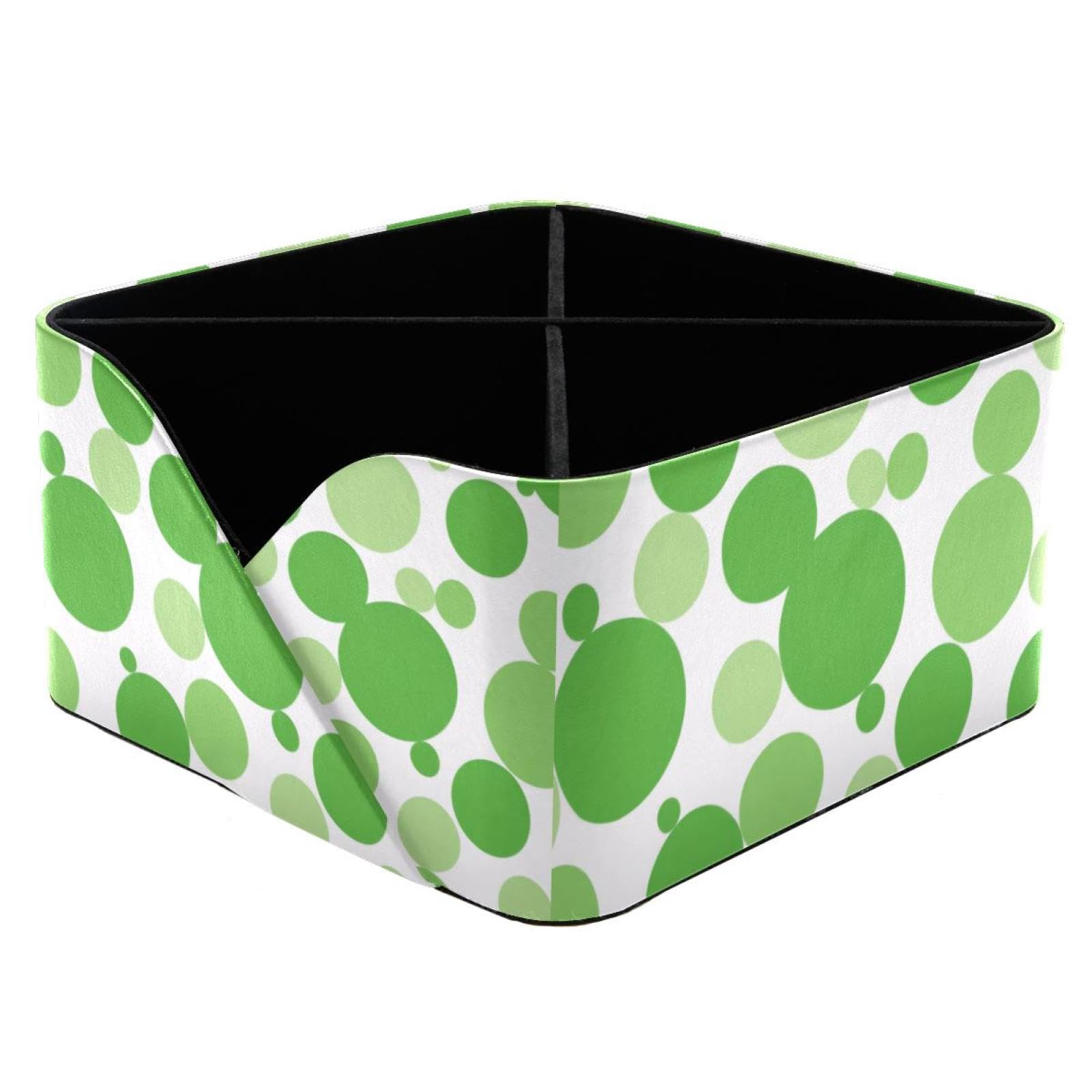 Organiseur de bureau design rectangulaire double compartiment vert
